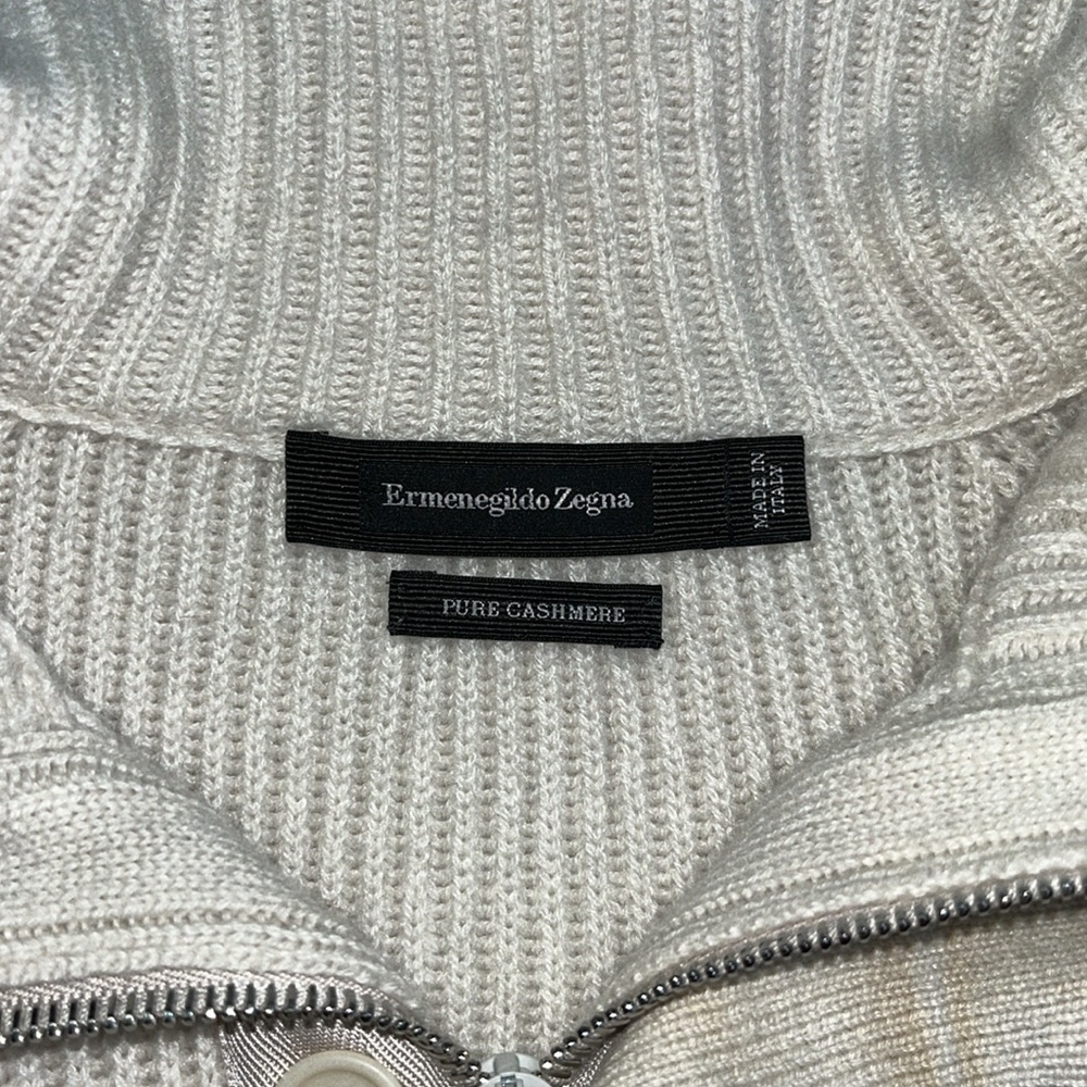 ERMENEGILDO ZEGNA Chunky Quarter Button/Zip Up Sweatshirt ❣️ - Picture 8 of 12